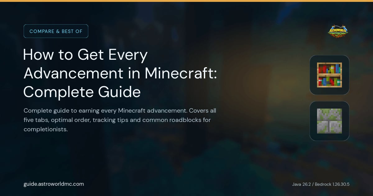 How to Get Every Advancement in Minecraft: Complete Guide: Complete guide to earning every Minecraft advancement. Covers all five tabs, optimal order, tracking tips and common roadblocks for completionists.