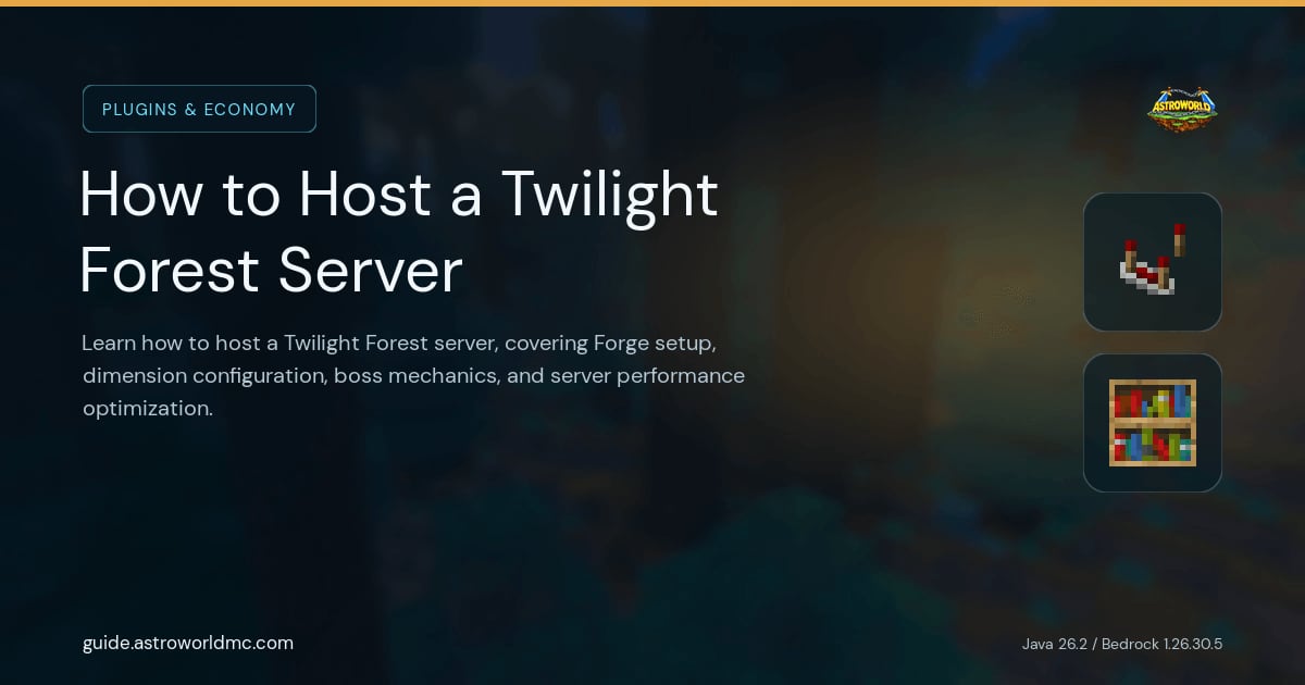 How to Host a Twilight Forest Server: Learn how to host a Twilight Forest server, covering Forge setup, dimension configuration, boss mechanics, and server performance optimization.