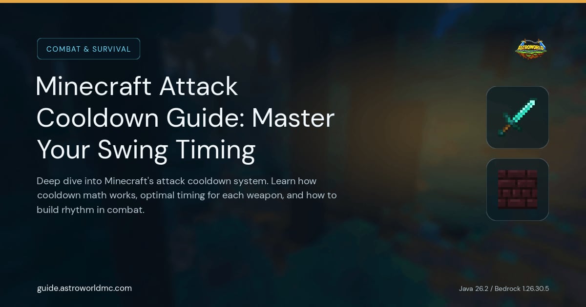 Minecraft Attack Cooldown Guide: Master Your Swing Timing: Deep dive into Minecraft's attack cooldown system. Learn how cooldown math works, optimal timing for each weapon, and how to build rhythm in combat.