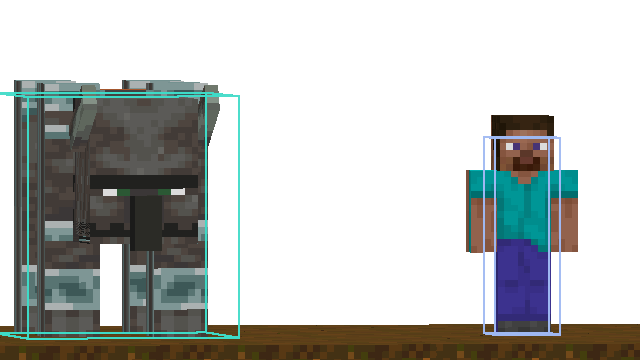 A ravager rendered to scale next to a player, for a sense of its real bulk